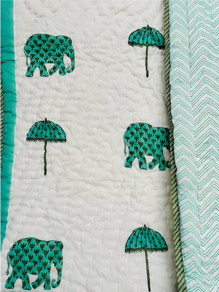 Elephant Parade Dreams Baby Quilt - Shikha Malik