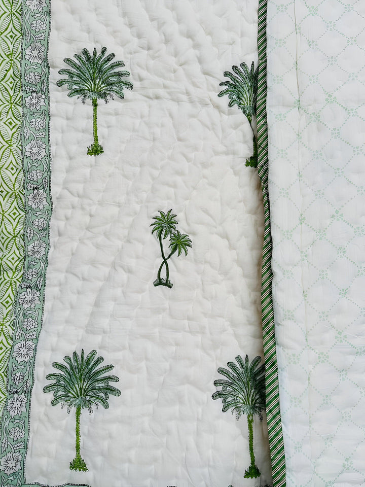 Tropical Palm Baby Quilt - Shikha Malik