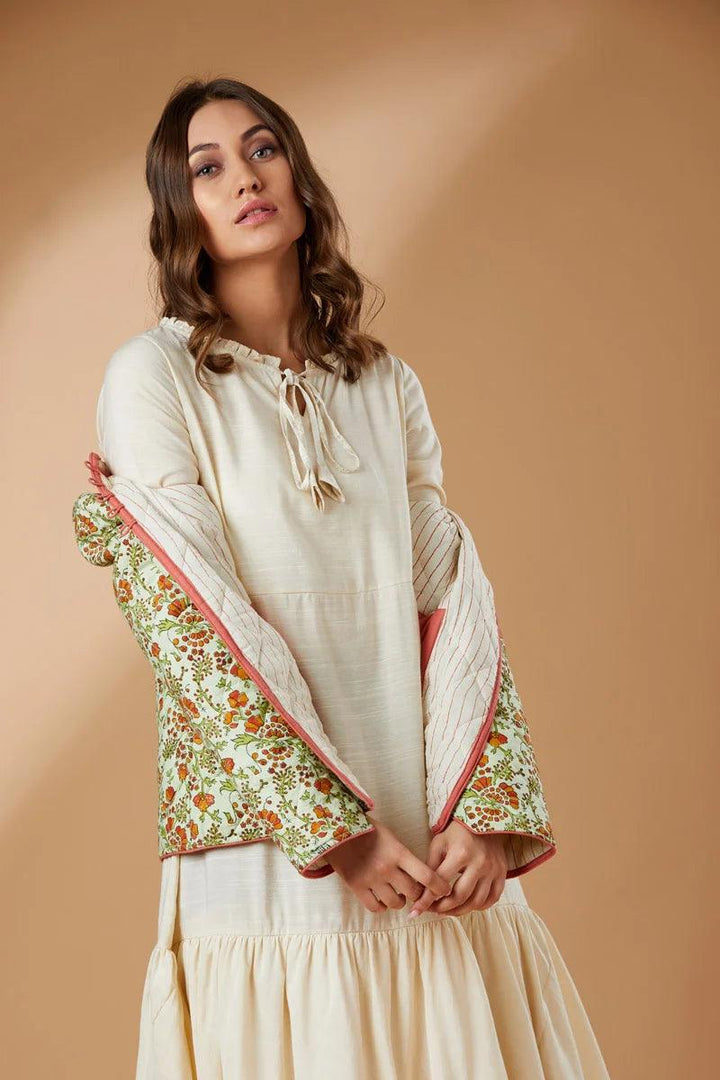 Block printed short coat – Cotton - Shikha Malik