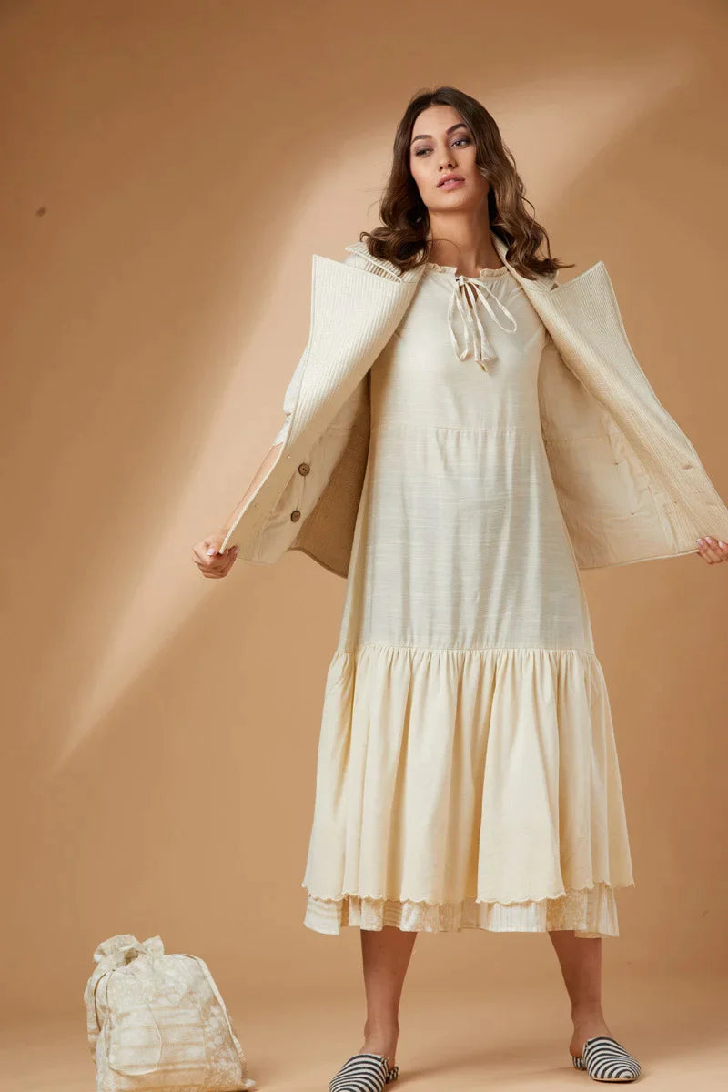 Ivory- Midi Dress