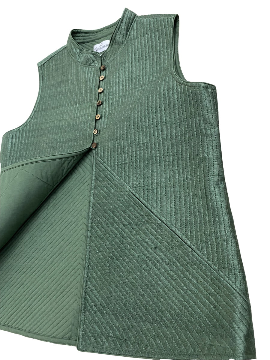 Emerald green- Quilted Jacket