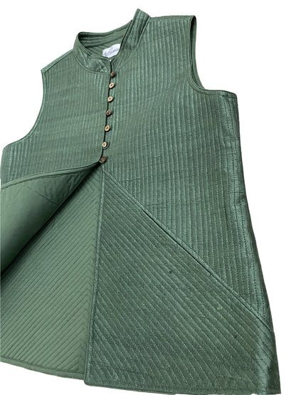 Emerald green- Quilted Jacket